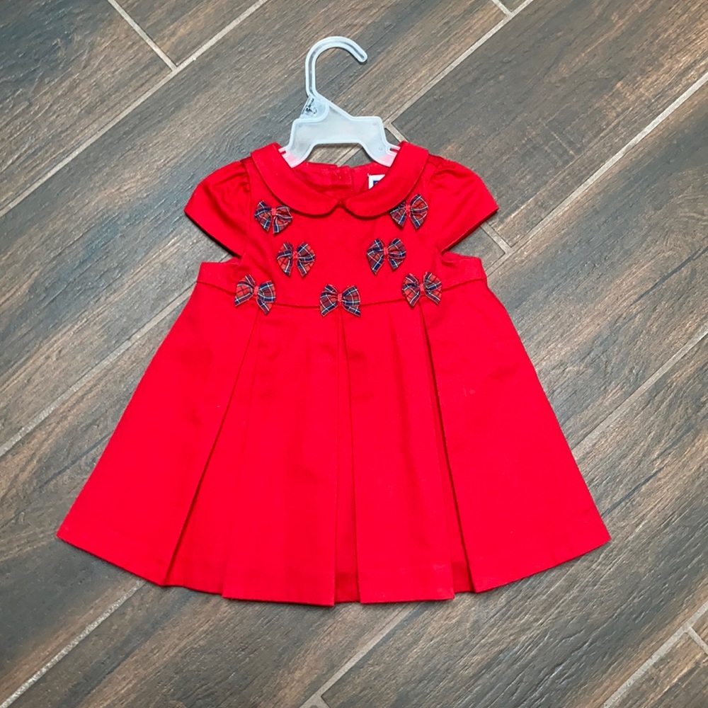 🎀 Janie and Jack Red Plaid Bow 2018 Winter Holiday Dress